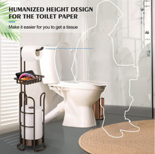 Load image into Gallery viewer, Luxury Toilet Paper &amp; Tissue Holder Metal
