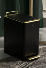Load image into Gallery viewer, "Arna Royal Vintage Collection"  Luxury Golden Range 10L Trash Rubbish Bin - Home or Business
