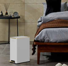 Load image into Gallery viewer, "Arna Royal Vintage Collection"  Luxury Golden Range 10L Trash Rubbish Bin - Home or Business
