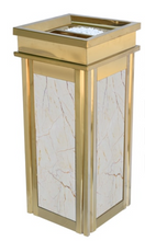 Load image into Gallery viewer, Arna Royal Vintage Collection"  Luxury Golden Outside/Inside Large Trash Rubbish Bin - Home or Business
