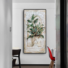 Load image into Gallery viewer, Arna's Luxury Painting Collection - Green Leave Plant Flowerpot Oil Painting - Many Styles
