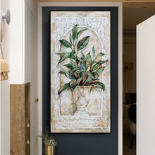 Load image into Gallery viewer, Arna's Luxury Painting Collection - Green Leave Plant Flowerpot Oil Painting - Many Styles
