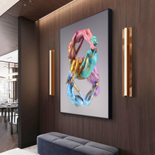 Load image into Gallery viewer, Arna's Luxury Painting Collection - Abstract Metal Figure Statue Modern Man Sculpture
