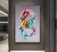 Load image into Gallery viewer, Arna's Luxury Painting Collection - Abstract Metal Figure Statue Modern Man Sculpture
