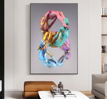 Load image into Gallery viewer, Arna's Luxury Painting Collection - Abstract Metal Figure Statue Modern Man Sculpture
