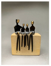Load image into Gallery viewer, Arna's Luxury Painting Collection - Abstract Metal Figure Statue Modern Man Sculpture
