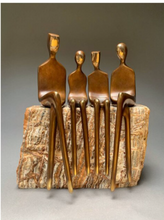 Load image into Gallery viewer, Arna's Luxury Painting Collection - Abstract Metal Figure Statue Modern Man Sculpture
