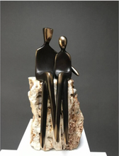 Load image into Gallery viewer, Arna's Luxury Painting Collection - Abstract Metal Figure Statue Modern Man Sculpture
