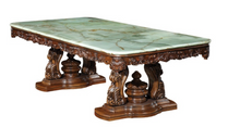 Load image into Gallery viewer, "Arna Royal Victorian Collection" Luxury Plus Furniture - Exquisite Dining Table &amp; Chairs x8 Marble
