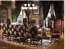 Load image into Gallery viewer, "Arna Royal Victorian Collection" Luxury Plus Furniture - Exquisite Italy Dining Table &amp; Chairs x10 Marble
