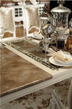 Load image into Gallery viewer, "Arna Royal Victorian Collection" Luxury Plus Furniture - Exquisite Marble 2.4m Dining Table &amp; 8 Chairs
