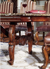 Load image into Gallery viewer, "Arna Royal Victorian Collection" Luxury Plus Furniture - Exquisite Rectangular Dining Table 3M Marble &amp; Chairs
