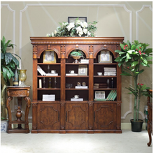 Load image into Gallery viewer, "Arna Royal Victorian Collection" Luxury Plus Furniture - Exquisite Antique Bookcase Wall Unit
