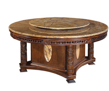 Load image into Gallery viewer, "Arna Royal Victorian Collection" Luxury Plus Furniture - Exquisite Dining Table 1.4m &amp; Chairs Marble
