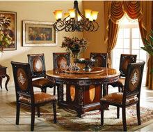 Load image into Gallery viewer, "Arna Royal Victorian Collection" Luxury Plus Furniture - Exquisite Dining Table 1.6m &amp; Chairs x6
