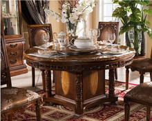 Load image into Gallery viewer, "Arna Royal Victorian Collection" Luxury Plus Furniture - Exquisite Dining Table 1.6m &amp; Chairs x6
