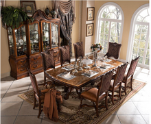 Load image into Gallery viewer, "Arna Royal Victorian Collection" Luxury Plus Furniture - Exquisite European French Dining Table &amp; Chairs x8
