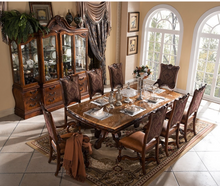Load image into Gallery viewer, "Arna Royal Victorian Collection" Luxury Plus Furniture - Exquisite European French Dining Table &amp; Chairs x8
