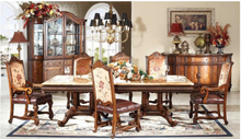 Load image into Gallery viewer, "Arna Royal Victorian Collection" Luxury Plus Furniture - Exquisite Classical Dining Table &amp; Chairs Marble
