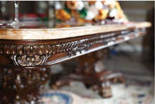 Load image into Gallery viewer, "Arna Royal Victorian Collection" Luxury Plus Furniture - Exquisite Classical Dining Table &amp; Chairs Marble
