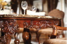Load image into Gallery viewer, "Arna Royal Victorian Collection" Luxury Plus Furniture - Exquisite French Dining Table &amp; Chairs x8 Marble
