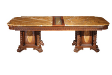 Load image into Gallery viewer, "Arna Royal Victorian Collection" Luxury Plus Furniture - Exquisite Dining Table &amp; Chairs x8 Marble
