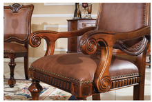 Load image into Gallery viewer, "Arna Royal Victorian Collection" Luxury Plus Furniture - Exquisite Antique Dining Table &amp; Chairs x6 Marble
