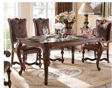 Load image into Gallery viewer, "Arna Royal Victorian Collection" Luxury Plus Furniture - Exquisite Antique Dining Table &amp; Chairs x6 Marble
