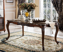 Load image into Gallery viewer, "Arna Royal Victorian Collection" Luxury Plus Furniture - Exquisite Royal Antique Dining Table &amp; Chairs x6 Marble
