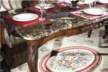 Load image into Gallery viewer, "Arna Royal Victorian Collection" Luxury Plus Furniture - Exquisite Royal Antique Dining Table &amp; Chairs x6 Marble
