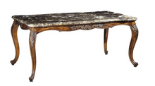 Load image into Gallery viewer, "Arna Royal Victorian Collection" Luxury Plus Furniture - Exquisite Royal Antique Dining Table &amp; Chairs x6 Marble
