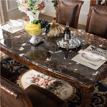Load image into Gallery viewer, "Arna Royal Victorian Collection" Luxury Plus Furniture - Exquisite Classic Dining Table Marble &amp; Chairs x6
