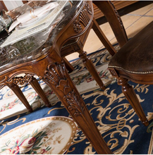 Load image into Gallery viewer, "Arna Royal Victorian Collection" Luxury Plus Furniture - Exquisite Classic Dining Table Marble &amp; Chairs x6
