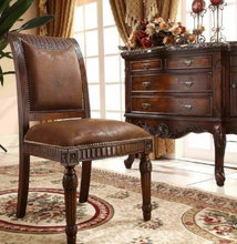 Load image into Gallery viewer, "Arna Royal Victorian Collection" Luxury Plus Furniture - Exquisite Classic Dining Table Marble &amp; Chairs x6
