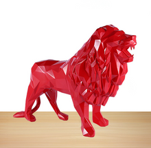 Load image into Gallery viewer, "Arna Lisa" Resin 78*30*56cm Geometric Lion Sculpture Ornament - High Quality
