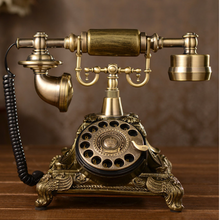 Load image into Gallery viewer, Deluxe "Arna Royal Collection"  Luxury European Retro Telephone Landline Phone with Mechanical Ring,
