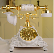 Load image into Gallery viewer, Deluxe "Arna Royal Collection"  Luxury European Retro Telephone Landline Phone with Mechanical Ring,
