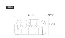 Load image into Gallery viewer, "Arna Royal LUXURY Collection" Luxury Plus Furniture - Sleek &amp; Stylish Modern 2 Piece Lounge Suite
