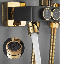 Load image into Gallery viewer, "Arna" Collection - Modern Rainfall Shower Head Mixer Set with thermostat
