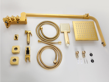 Load image into Gallery viewer, "Arna" Collection - Modern Rainfall Shower Head Mixer Set Combo
