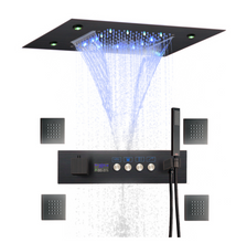 Load image into Gallery viewer, "Arna" Collection - Shower Faucet Stainless Steel Thermostatic Digital Display Bathroom Shower Set System
