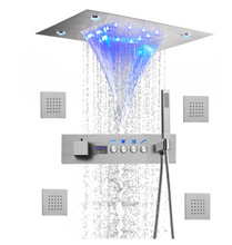 Load image into Gallery viewer, "Arna" Collection - Shower Faucet Stainless Steel Thermostatic Digital Display Bathroom Shower Set System
