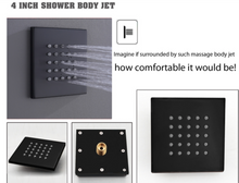 Load image into Gallery viewer, "Arna" Collection - Shower Faucet Stainless Steel Thermostatic Digital Display Bathroom Shower Set System

