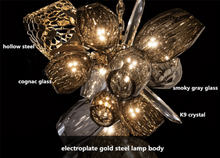 Load image into Gallery viewer, "Arna's Luxury  Collection" Chandelier 80cm x 135cm Luxury Blown Glass
