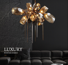 Load image into Gallery viewer, "Arna's Luxury  Collection" Chandelier 120cm x 43cm Luxury Blown Glass
