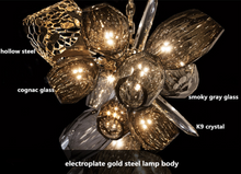 Load image into Gallery viewer, "Arna's Luxury  Collection" Chandelier 120cm x 43cm Luxury Blown Glass
