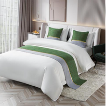 Load image into Gallery viewer, "Arna Royal LUXURY Collection" Hotel Quality Bed Runner/Scarf &amp; 2 Cushion Covers - Many Colours
