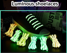 Load image into Gallery viewer, Trendy Fluorescent Reflective Shoe Laces - Many Colours/Sizes - NEW ARRIVAL
