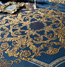 Load image into Gallery viewer, "Arna Lisa" Royal Collection - Luxury Blue High Precision Jacquard Egyptian Cotton - King 9 Piece
