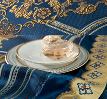 Load image into Gallery viewer, "Arna Lisa" Royal Collection - Luxury Blue High Precision Jacquard Egyptian Cotton - King 9 Piece
